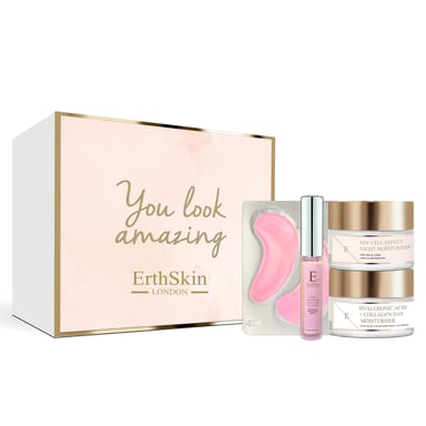 Rose Blossom Glow Lip Plumping Gloss + Rose Blossom Glow Hydro-Gel Eye Pads + EGF Cell-Effect Night Moisturiser + Hyaluronic acid & Collagen Day Cream 50ml
( Universal Kit)