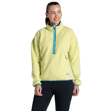 Craghoppers - Fleece-Oberteil mit halbem Reißverschluss für Damen (Limone)