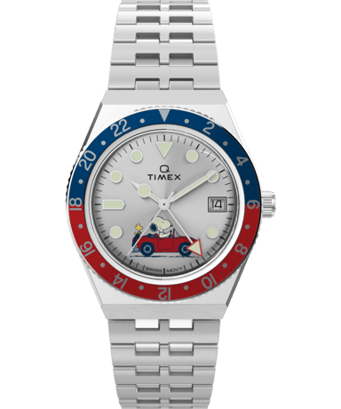 Timex Peanuts Q Timex Herren Silber Uhr TW2W83300