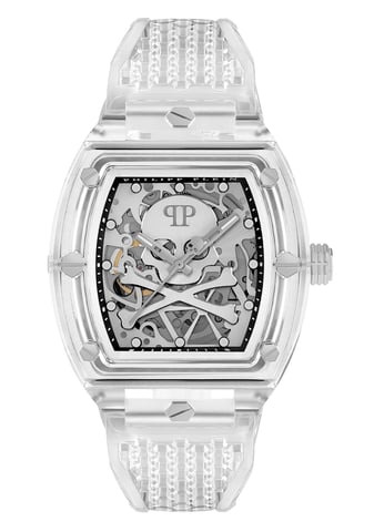 Philipp Plein The $keleton Crystal Transparent Herren Armbanduhr PWPTA0524