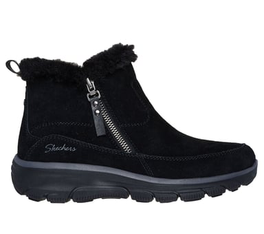 Skechers 167862/BLK EASY GOING - COOL ZIP Damen Stiefel Schwarz