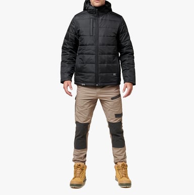 Hard Yakka PUFFA 2.0 Mens Jacket Black