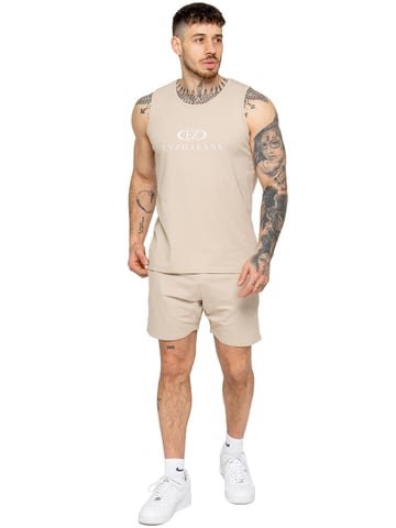 Enzo | Herren Gymnastikweste & Shorts Trainingsanzug Set