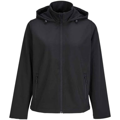 SOLS - "Race" Softshelljacke mit Kapuze für Damen (Schwarz)