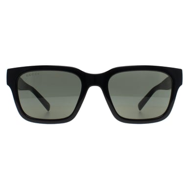 Gucci Square Womens Glänzend Schwarz Grau GG1857S