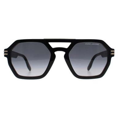 Marc Jacobs Runde Herren Schwarz Dunkel Grau Gradient MARC 587/S