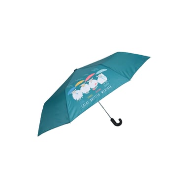 Mountain Warehouse - Faltbarer Regenschirm Floral Wandern (Petrol)
