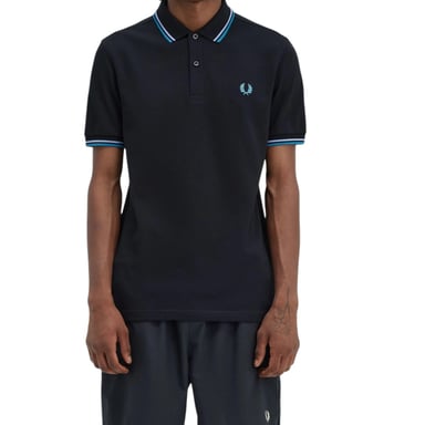 Fred Perry M3600 Twin Tipped Poloshirt in Schwarz