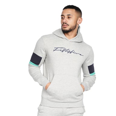 Crosshatch - "Blastout" Kapuzenpullover für Herren (Grau)