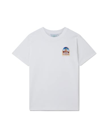 Casablanca Vue De L'Arche Design Weißes T-Shirt