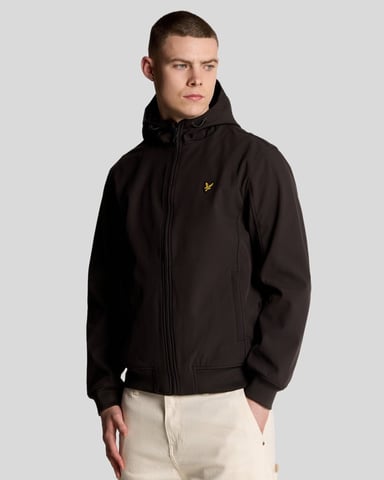 Lyle & Scott Softshelljacke mit Netzrücken – Grau