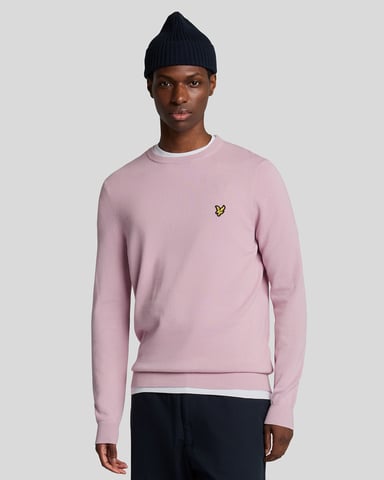 Lyle & Scott Baumwollpullover mit Rundhalsausschnitt - Rosa