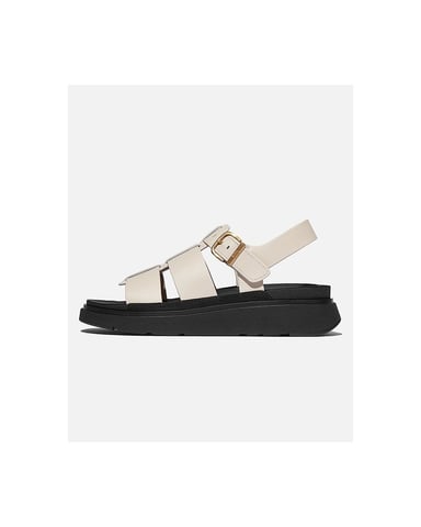 FitFlop GEN-FF Fisherman Damen Sandalen Aus Beige Leder