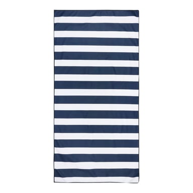 Regatta - Badetuch, Microfaser, Mit Streifen (Weiß/Marineblau)