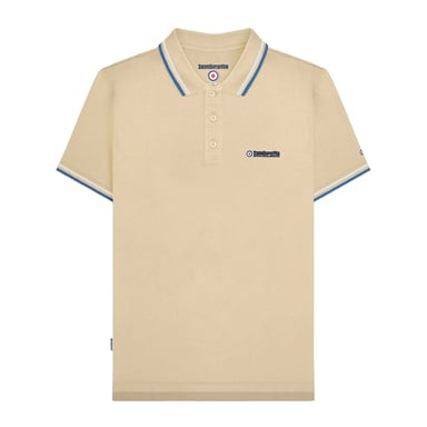 Lambretta - "SS25" Poloshirt für Herren (Holzasche)