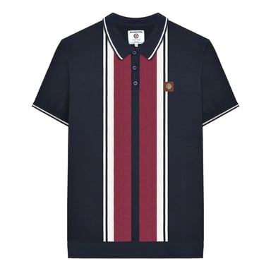 Lambretta - "Greco" Poloshirt für Herren kurzärmlig (Marineblau)