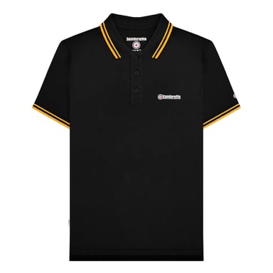 Lambretta - "SS25" Poloshirt für Herren (Schwarz/Gold)