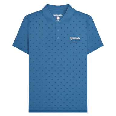 Lambretta - "Premium" Poloshirt Rundum bedruckt für Herren (Dunkelblau/Marineblau)