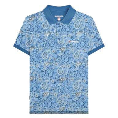 Lambretta - "SS25" Poloshirt Mit Markenzeichen für Herren (Dunkelblau/Holzasche)