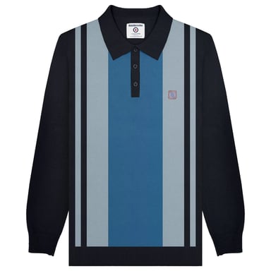 Lambretta - "AW24" Poloshirt Verkleidet für Herren Langärmlig (Marineblau)
