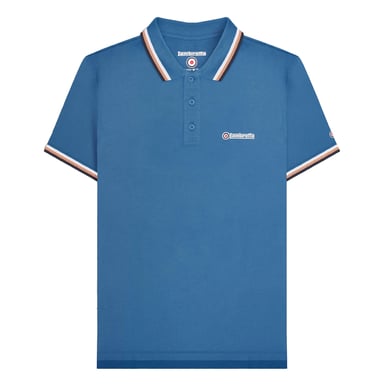 Lambretta - "SS25" Poloshirt für Herren (Dunkelblau/Weiß/Kork/Marineblau)