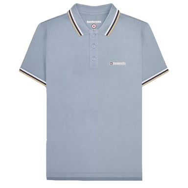 Lambretta - "SS25" Poloshirt für Herren (Blau/Weiß/Marineblau/Cremefarbe)