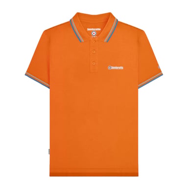 Lambretta - "SS25" Poloshirt für Herren (Orange/Himmel)