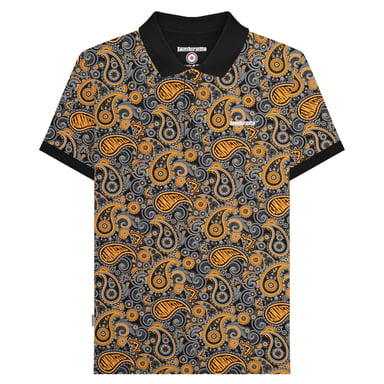 Lambretta - "SS25" Poloshirt Mit Markenzeichen für Herren (Schwarz/Gold)