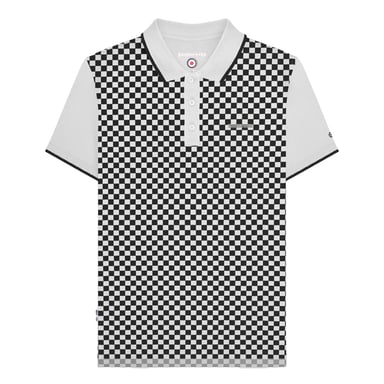 Lambretta - Poloshirt Rundum bedruckt für Herren (Weiß)