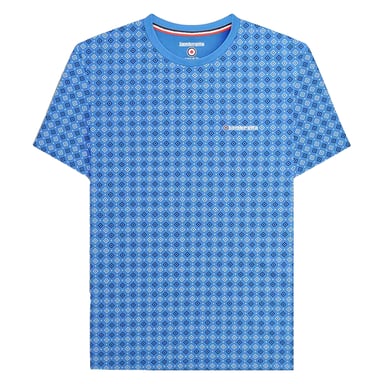 Lambretta - "SS24" T-Shirt Rundum bedruckt für Herren (Vallarta Blau)