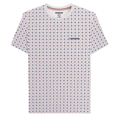 Lambretta - "SS24" T-Shirt Rundum bedruckt für Herren (Weiß)