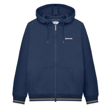 Lambretta Herren AW24 Vollzip Hoodie (Marineblau/Khakigrün)