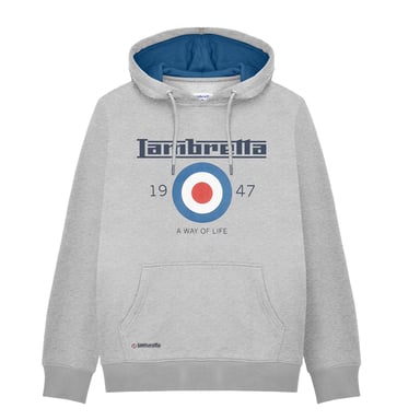 Lambretta - "AW24" Kapuzenpullover für Herren (Grau meliert)