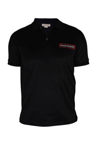 Alexander McQueen Polo Schwarz
