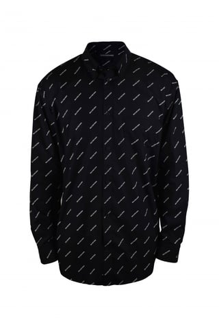 Balenciaga Hemd Schwarz