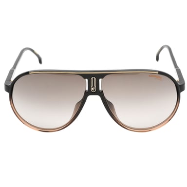 Braune Carrera-Sonnenbrille mit Verlaufsglas und schwarzen Details