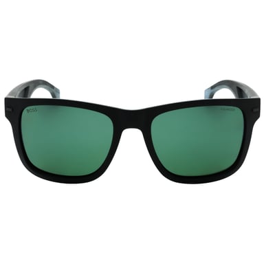 Hugo Boss grün polarisierte HC OL-Linse mattschwarze Sonnenbrille