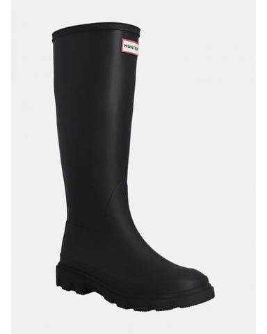 Hunter Downpour Tall Boot Damen Gummistiefel In Schwarz