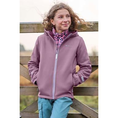 Mountain Warehouse - "Huxley" Softshelljacke Reflektierend für Kinder (dunkellila)