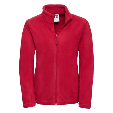 Russell - Fleecejacke Durchgehender Reißverschluss für Damen - Für Außen (Rot)