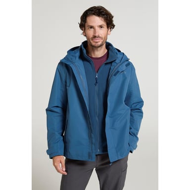Mountain Warehouse - "Fell II" Jacke 3 in 1 für Herren (Dunkelblau)