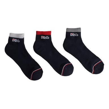 Pack-3 Viertelsocken F2522 für Herren und Damen