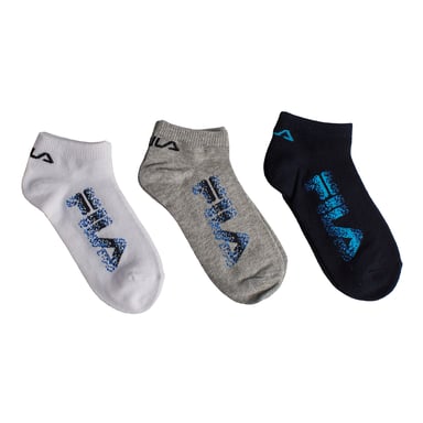Packung mit 3 unsichtbaren Baumwollsocken F1425 für Jungen und Mädchen