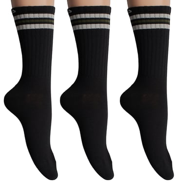 3er-Pack lange Baumwollsocken F5604 für Herren und Damen