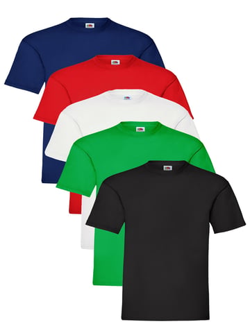 Lot de 5 t-shirts pour enfants Fruit of The Loom