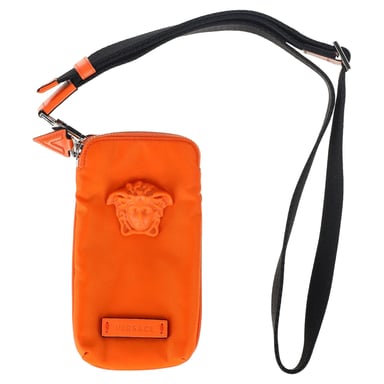 Versace La Medusa Mini Bag in Orange Nylon