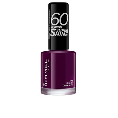 60 Seconds Super Shine Nagellack #345-schwarze Kirschen 8 ml