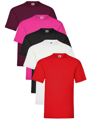 Lot de 5 t-shirts pour homme Fruit of the Loom