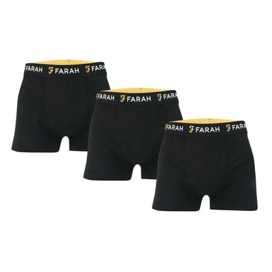 Farah - "Saginaw" Boxershorts für Herren(3er-Pack) (Schwarz)