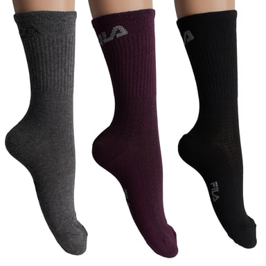 Pack-3 Lange Baumwollsocken F3267 für Frauen